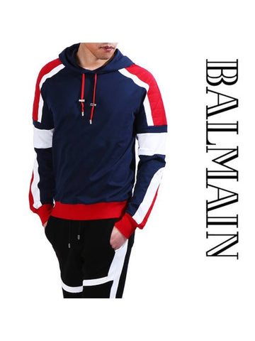 Drawstring Cotton Hoodie - BALMAIN - BALAAN 1