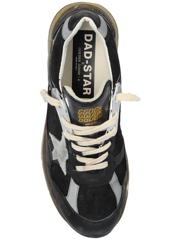 Dad-Star Mesh Nappa Leather Low Top Sneakers Black Ice Grey - GOLDEN GOOSE - BALAAN 7