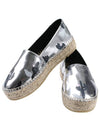 2ES383 F76 AG Silver cute printed high heel espadrille - KENZO - BALAAN 3