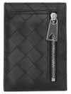 Intrecciato Card Wallet Black - BOTTEGA VENETA - BALAAN 4