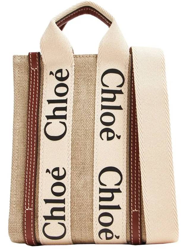 Woody Mini Tote Bag Beige Brown - CHLOE - BALAAN 2