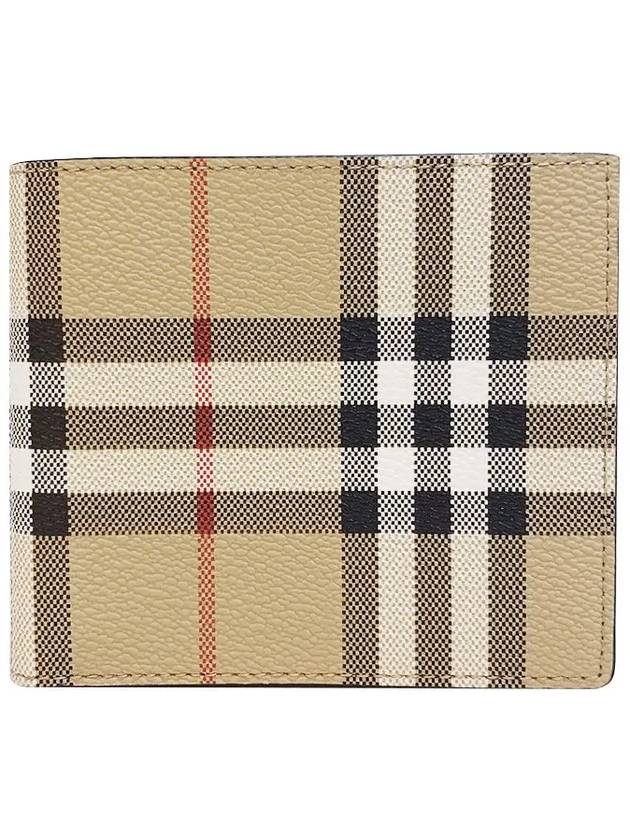 Check Half Wallet Beige - BURBERRY - BALAAN 2