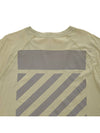 Diag Tab Long Sleeve T-Shirt Beige - OFF WHITE - BALAAN 9