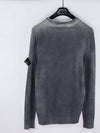 Wappen Patch Handspray Cotton Knit Top Grey - STONE ISLAND - BALAAN 4