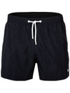 Embroidered Logo Boxer Swim Shorts Black - EMPORIO ARMANI - BALAAN 3