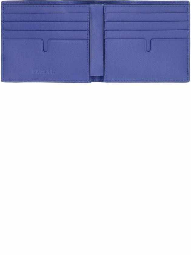 EKD Leather Bifold Half Wallet Blue - BURBERRY - BALAAN 5