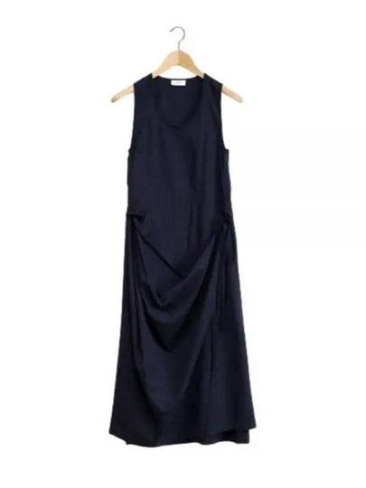 Sleeveless Wrap Midi Dress Midnight Indigo - LEMAIRE - BALAAN 2