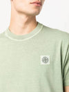 Pisato Effect Logo Patch Short Sleeve T-Shirt Green - STONE ISLAND - BALAAN 3