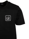 Prism Logo Short Sleeve T-Shirt Black - CP COMPANY - BALAAN 5