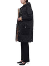 Women's Diamond Quilted Hoodie Single Coat Black - BURBERRY - BALAAN 5