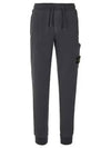 Pocket Wappen Patch Jogger Pants Charcoal - STONE ISLAND - BALAAN.