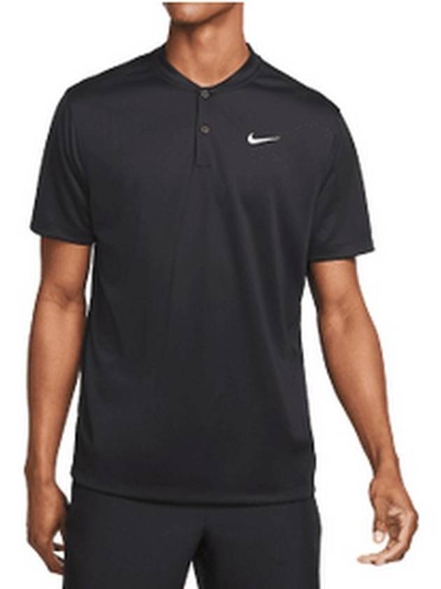 Men's Dri Fit Tennis Blade Polo Short Sleeve T-Shirt Black - NIKE - BALAAN 2