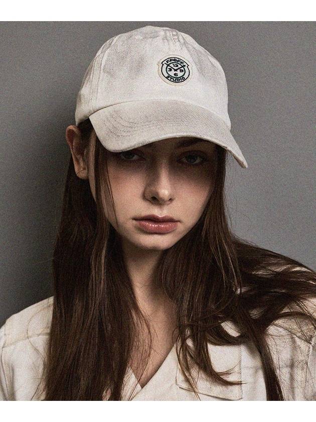 Dirty Washing Wappen Ball Cap Ivory - FFEFF STUDIO - BALAAN 3