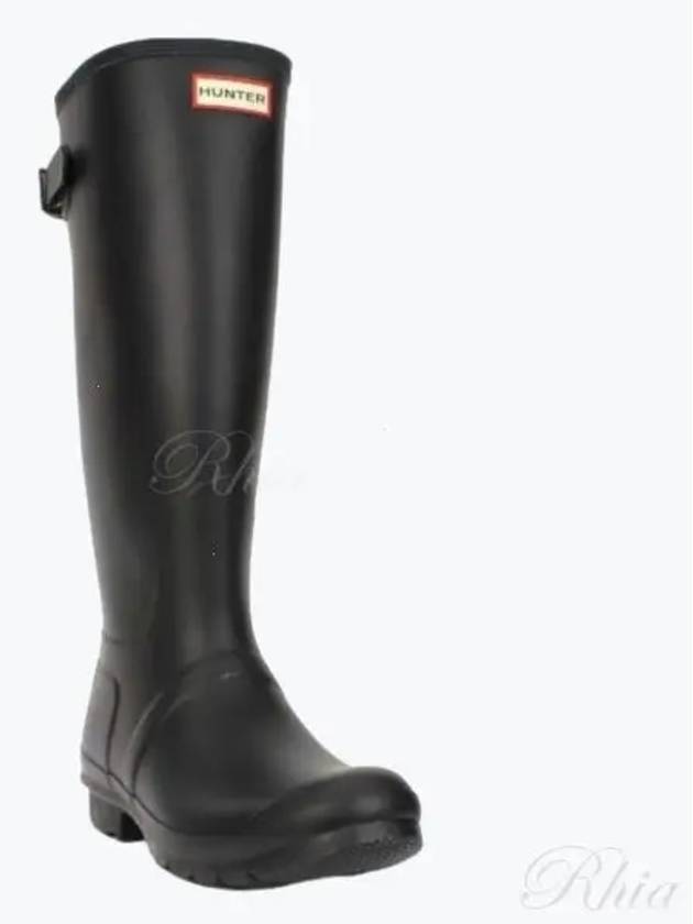 Tall Back Adjustable Wellington Rain Boots Black - HUNTER - BALAAN 2