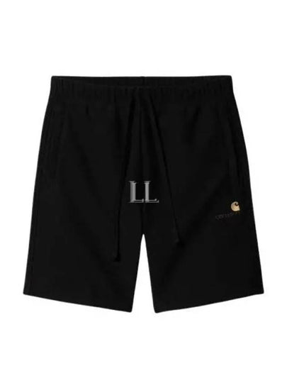 American Script Sweat Short Black - CARHARTT WIP - BALAAN 2