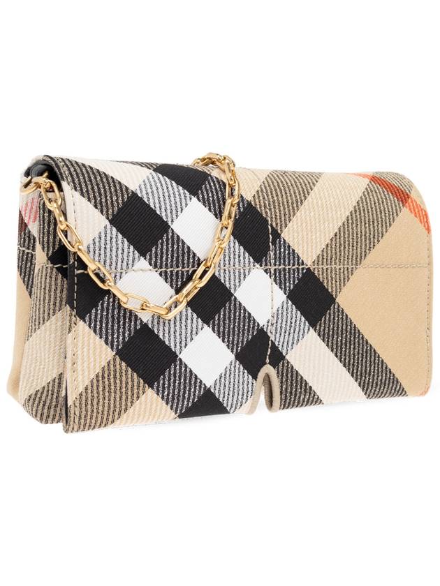 Snip Check Chain Mini Shoulder Bag Sand - BURBERRY - BALAAN 5