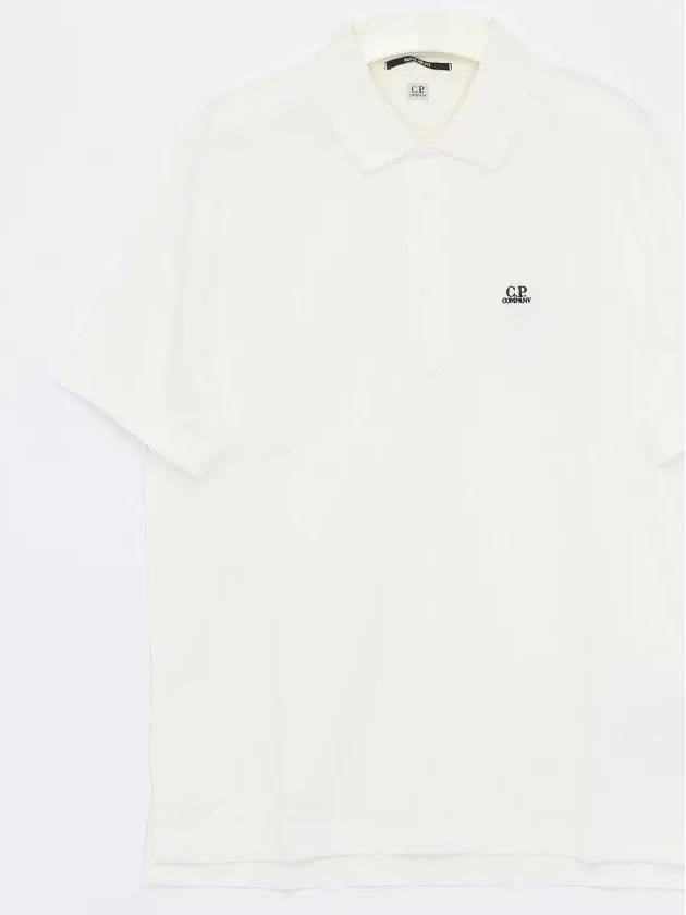 1020 Jersey Polo Shirt White - CP COMPANY - BALAAN 2