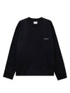 Cotton Square Label Sweatshirt Black - WOOYOUNGMI - BALAAN 5