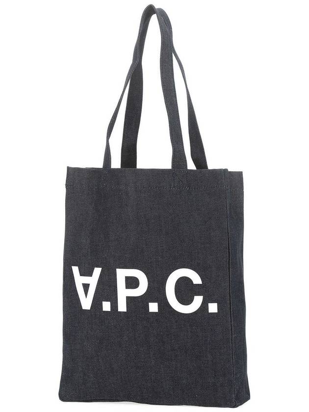 Laure logo denim tote bag blue - A.P.C. - BALAAN 3