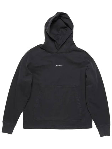 Acne BI00079 900 Hooded Logo T Shirt - ACNE STUDIOS - BALAAN 1