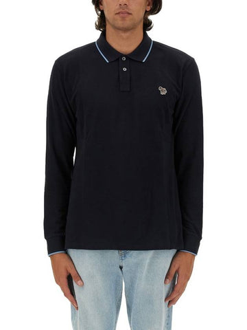 POLO SHIRT WITH ZEBRA PATCH - PAUL SMITH - BALAAN 1