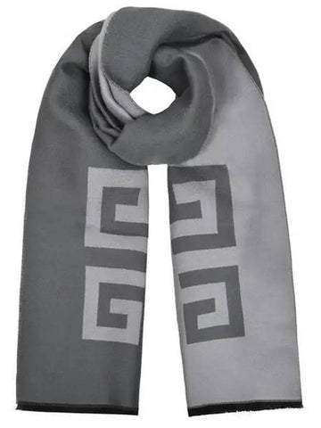 Package gift 4G wool muffler GV4518 J5524 GRAY 1096286 - GIVENCHY - BALAAN 1