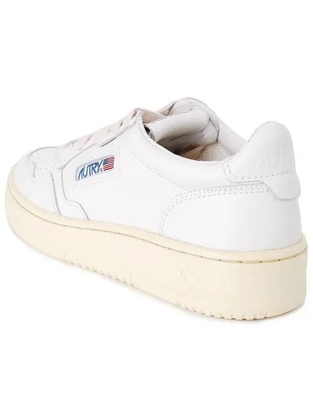 Medalist Leather Low Top Sneakers White - AUTRY - BALAAN 3