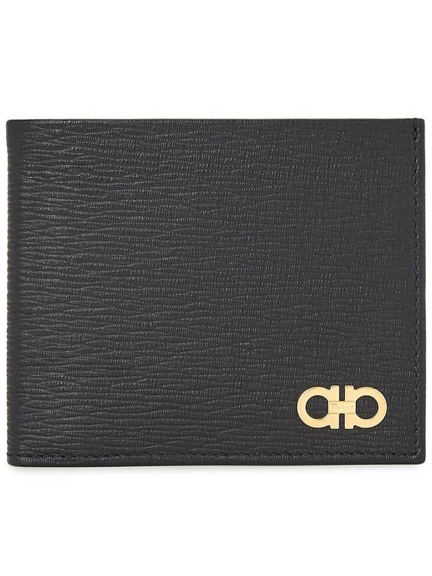 Gancini Half Wallet Black - SALVATORE FERRAGAMO - BALAAN 2