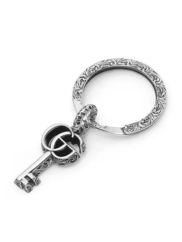 Women's GG Logo Key Pendant Key Holder Silver - GUCCI - BALAAN 4