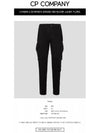 Men's Lens Cargo Pants Straight Pants Black - CP COMPANY - BALAAN 3