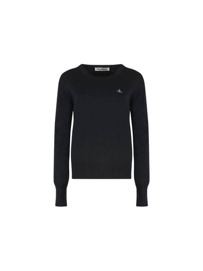 ORB Logo Knit Top Black - VIVIENNE WESTWOOD - BALAAN 2