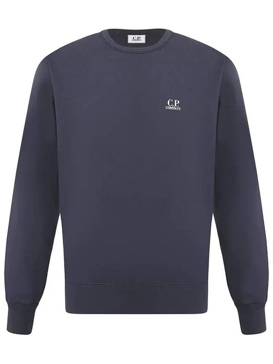 Men's Basic Crew Neck Garment Dye Sweatshirt Navy - CP COMPANY - BALAAN 2