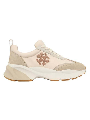 Good Luck Trainer Low Top Sneakers Beige - TORY BURCH - BALAAN 1