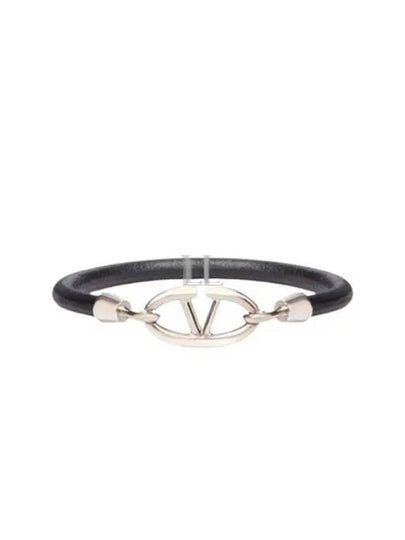 Garavani The Bold Edition V Logo Bracelet Black - VALENTINO - BALAAN 2