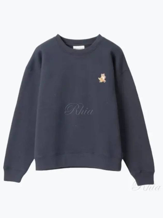 Speedy Fox Patch Comfort Sweatshirt Navy - MAISON KITSUNE - BALAAN 2