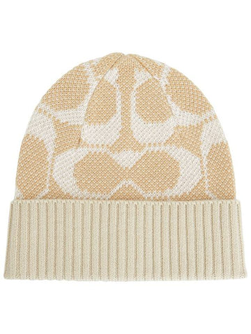 Women s Beanie CO100440 CAMEL - COACH - BALAAN 1