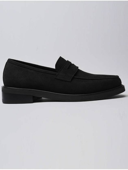 Dylan suede penny loafer SBK - FLAP'F - BALAAN 1