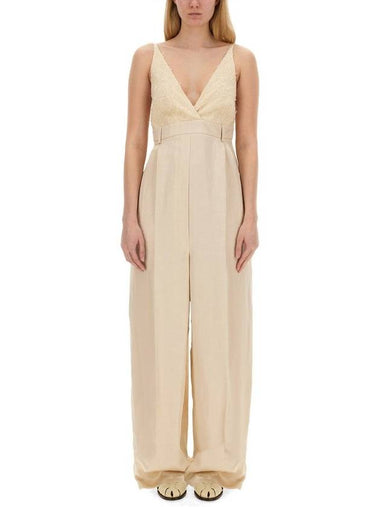 Alysi Malfile' Satin Jumpsuit - ALYSI - BALAAN 1