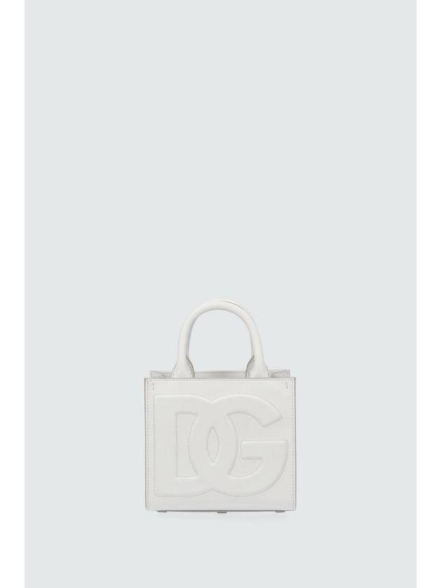 Logo Daily Small Tote Bag White - DOLCE&GABBANA - BALAAN 1