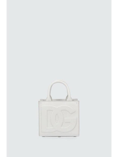 Logo Daily Small Tote Bag White - DOLCE&GABBANA - BALAAN 1