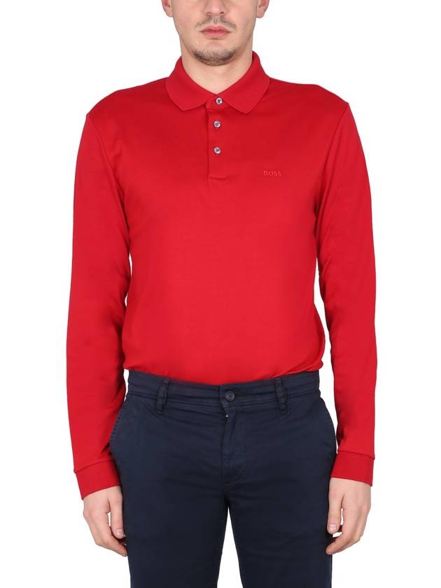 POLO WITH LOGO EMBROIDERY - HUGO BOSS - BALAAN 1