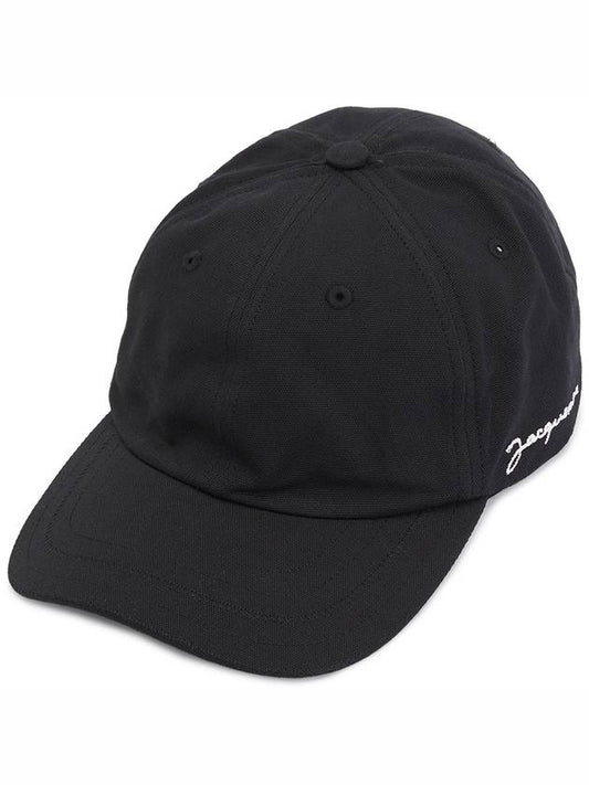 La Casquette Jacquemus Signature Cap Black - JACQUEMUS - BALAAN 2