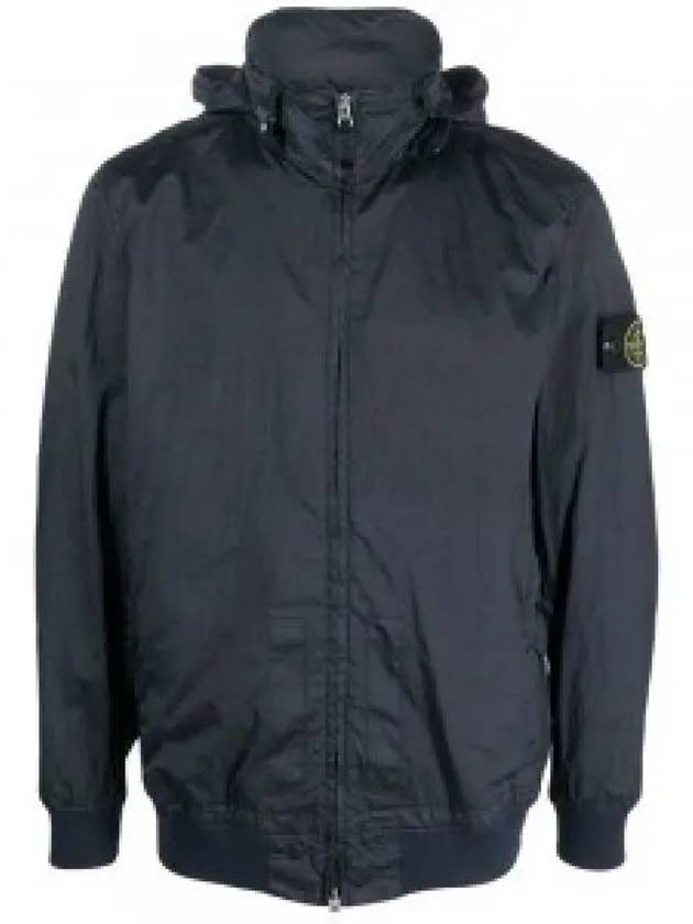 Men's Logo Patch Nylon Metal Zip-up Jacket Navy - STONE ISLAND - BALAAN 2