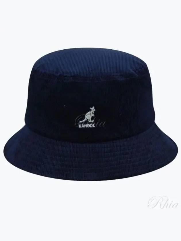 K4228HT Navy Corduroy Bucket Hat - KANGOL - BALAAN 1