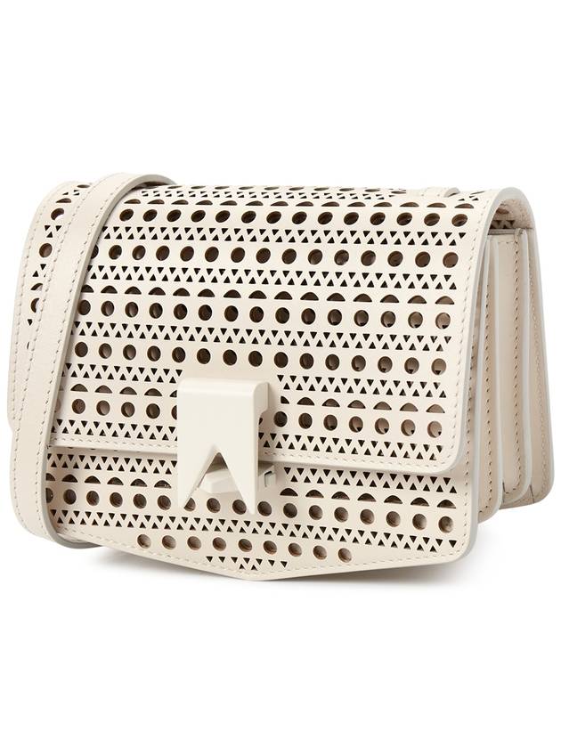 Le Papa Small Calfskin Shoulder Bag White - ALAIA - BALAAN 3