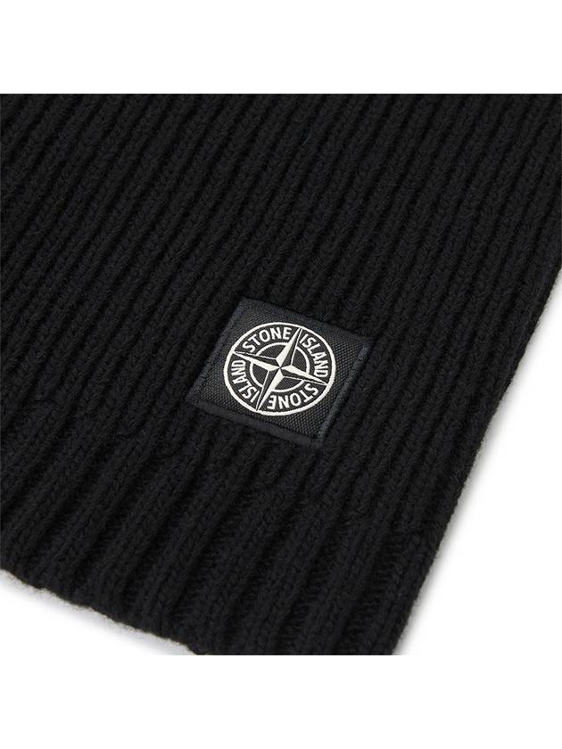 Kids 90461 Logo Patch Scarf Black - STONE ISLAND - BALAAN 5