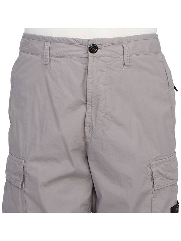 Light Stretch Cotton Bermuda Shorts Dust Grey - STONE ISLAND - BALAAN 6