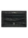 Skull Card Wallet Black - ALEXANDER MCQUEEN - BALAAN.