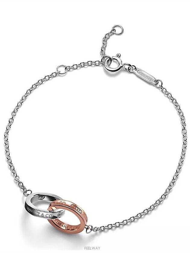 Tiffany 1837 Interlocking Circle Chain Bracelet Rose Gold - TIFFANY & CO. - BALAAN 1