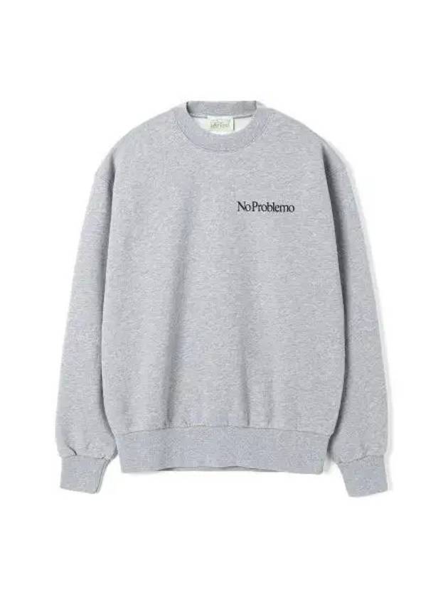 U MINI PROBLEMO SWEATSHIRT GRAY MARL - ARIES - BALAAN 1